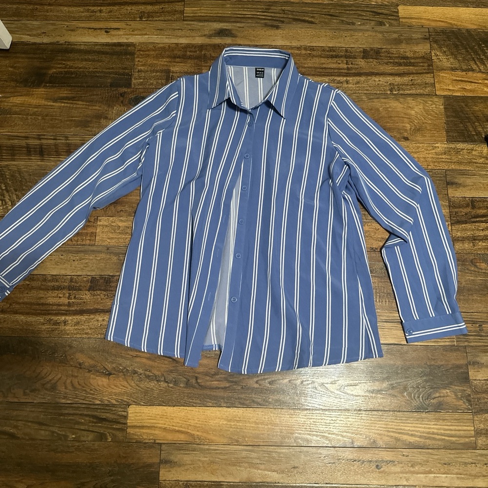 Blue Striped Men's Shirt
